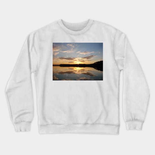 Cold Morning Sunrise Crewneck Sweatshirt by tgass